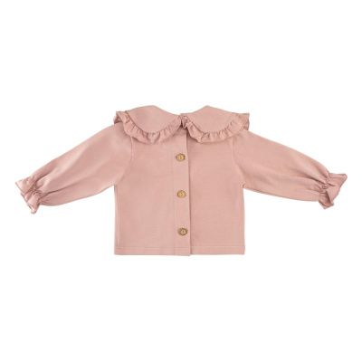 Блузка с воротником Mimilav пудровый 02